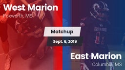 Matchup: West Marion vs. East Marion  2019