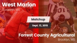 Matchup: West Marion vs. Forrest County Agricultural  2019