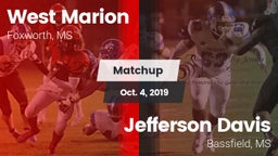 Matchup: West Marion vs. Jefferson Davis  2019