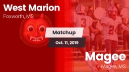 Matchup: West Marion vs. Magee  2019