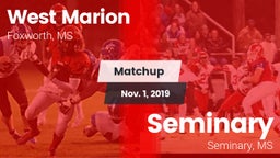 Matchup: West Marion vs. Seminary  2019
