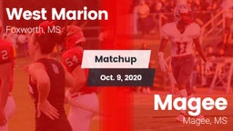 Matchup: West Marion vs. Magee  2020