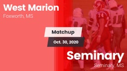 Matchup: West Marion vs. Seminary  2020
