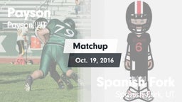 Matchup: Payson vs. Spanish Fork  2016