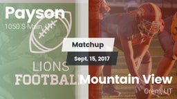 Matchup: Payson vs. Mountain View  2017