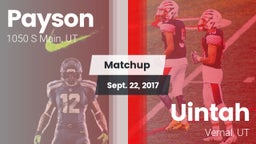 Matchup: Payson vs. Uintah  2017