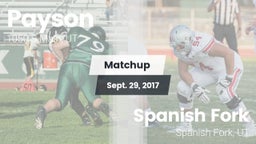 Matchup: Payson vs. Spanish Fork  2017