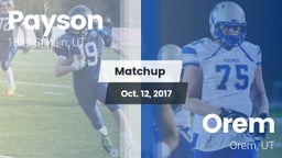 Matchup: Payson vs. Orem  2017