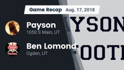 Recap: Payson  vs. Ben Lomond  2018