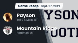 Recap: Payson  vs. Mountain Ridge  2019