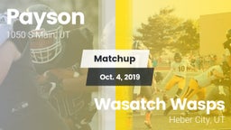 Matchup: Payson vs. Wasatch Wasps 2019