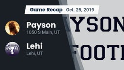 Recap: Payson  vs. Lehi  2019