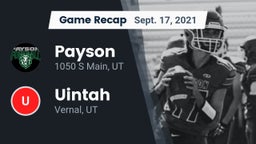 Recap: Payson  vs. Uintah  2021