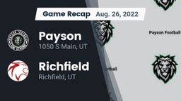 Recap: Payson  vs. Richfield  2022