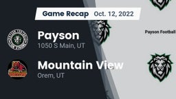 Recap: Payson  vs. Mountain View  2022