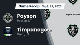 Recap: Payson  vs. Timpanogos  2023