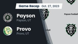 Recap: Payson  vs. Provo  2023