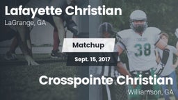 Matchup: Lafayette Christian vs. Crosspointe Christian 2017