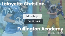 Matchup: Lafayette Christian vs. Fullington Academy 2018