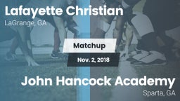 Matchup: Lafayette Christian vs. John Hancock Academy  2018