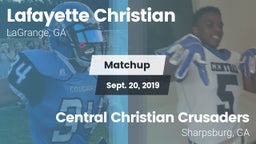 Matchup: Lafayette Christian vs. Central Christian Crusaders 2019