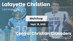 Matchup: Lafayette Christian vs. Central Christian Crusaders 2020