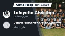 Recap: Lafayette Christian  vs. Central Fellowship Christian Academy  2020