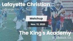 Matchup: Lafayette Christian vs. The King's Academy 2020