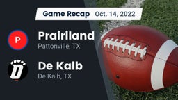 Recap: Prairiland  vs. De Kalb  2022