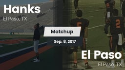 Matchup: Hanks vs. El Paso  2017
