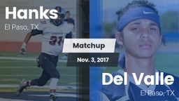Matchup: Hanks vs. Del Valle  2017