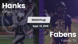 Matchup: Hanks vs. Fabens  2019