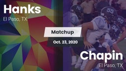 Matchup: Hanks vs. Chapin  2020