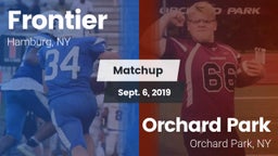 Matchup: Frontier  vs. Orchard Park  2019