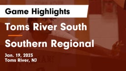 Toms River South  vs Southern Regional  Game Highlights - Jan. 19, 2023