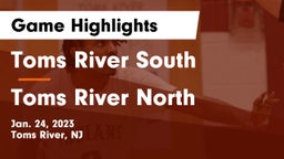 Toms River South  vs Toms River North  Game Highlights - Jan. 24, 2023