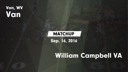 Matchup: Van vs. William Campbell VA 2016
