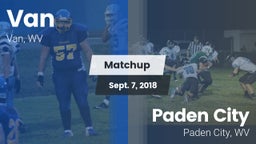 Matchup: Van vs. Paden City  2018
