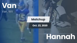 Matchup: Van vs. Hannah  2020