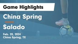 China Spring  vs Salado   Game Highlights - Feb. 20, 2024