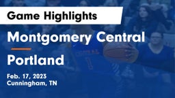 Montgomery Central  vs Portland  Game Highlights - Feb. 17, 2023