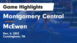 Montgomery Central  vs McEwen Game Highlights - Dec. 4, 2023