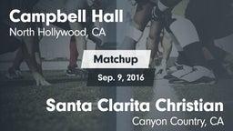 Matchup: Campbell Hall High vs. Santa Clarita Christian  2016