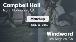 Matchup: Campbell Hall High vs. Windward  2016