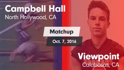 Matchup: Campbell Hall High vs. Viewpoint  2016