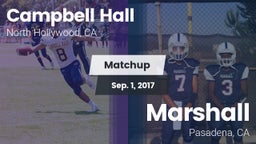 Matchup: Campbell Hall High vs. Marshall  2017