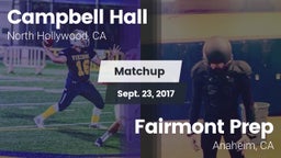 Matchup: Campbell Hall High vs. Fairmont Prep  2017
