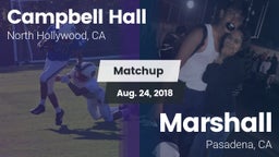 Matchup: Campbell Hall High vs. Marshall  2018