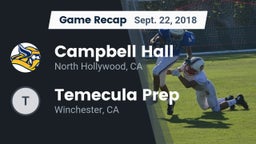 Recap: Campbell Hall  vs. Temecula Prep  2018
