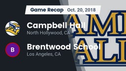 Recap: Campbell Hall  vs. Brentwood School 2018